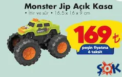 GOKİDY OYUNCAK MONSTER JİP AÇIK KASA